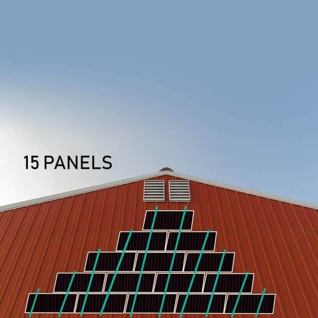 15 panels landscape orientation